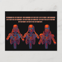 悪を見ず、悪を聞くな話い、悪を聞かない ポストカード