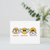 悪を見ず、悪を聞くな話い、悪を聞くな ポストカード (スタンド正面)