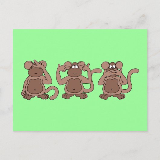 悪を見ないで下さい ポストカード (正面)