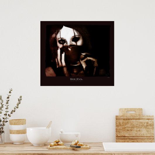 悪を見る ポスター (キッチン)