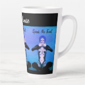 悪を話見せない カフェラテマグ (右)