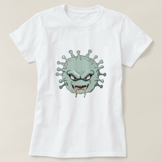 悪ウイルス Tシャツ (デザイン正面)