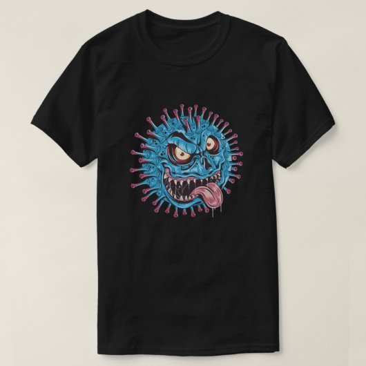 悪ウイルス Tシャツ (デザイン正面)