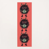 悪オタク系のキャラクターかわいいゴシック本の恋人 ヨガマット (正面)