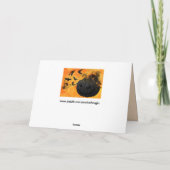 悪カボチャのグリーティングカード カード (裏面)