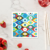 悪カラフル眼防護模様 スタンダードカクテルナプキン (インサイチュ)