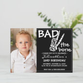 悪クールい2つの骨ハロウィーン2回目の誕生日パーティー 招待状 (スタンド正面)