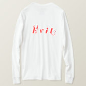 悪シャツ Tシャツ (デザイン裏面)