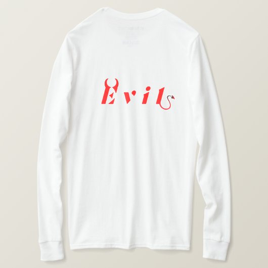 悪シャツ Tシャツ (デザイン裏面)