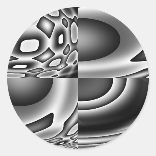 悪シール顔 ラウンドシール (正面)