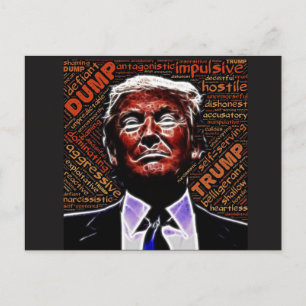 悪トランプ顔のトランプの同義語 ポストカード