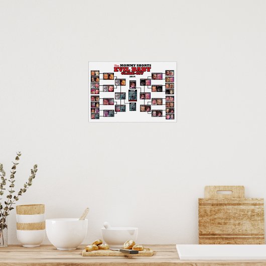 悪ベビーのグレアオフ2014トーナメントポスター ポスター (キッチン)