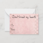 悪ペンギンバレンタインのカード ノートカード (裏面)