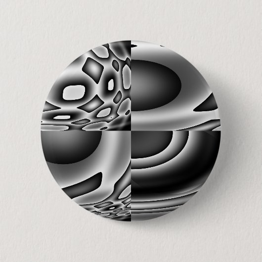 悪ボタンの顔 缶バッジ (正面)