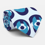 悪モダン目パターンタイスタイリッシュ- Nazar Amulet ネクタイ (ロール)