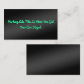 悪ユーモアのあるい駐車場 名刺 (正面/裏面)