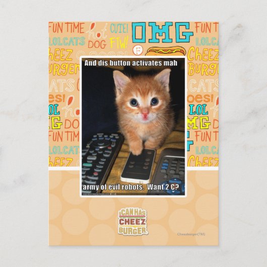 悪ロボット軍 ポストカード (正面)