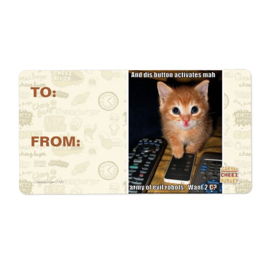 悪ロボット軍 ラベル (正面)