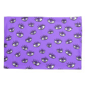 悪不気味目パープルハロウィーン 枕カバー (裏面)
