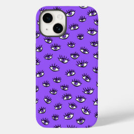 悪不気味目パープルハロウィーン Case-Mate iPhone 14ケース