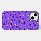 悪不気味目パープルハロウィーン Case-Mate iPhoneケース (裏面 (横))