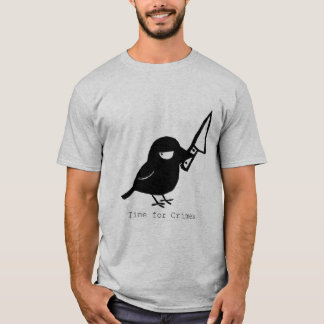 悪事を働くカラスの時間 Tシャツ