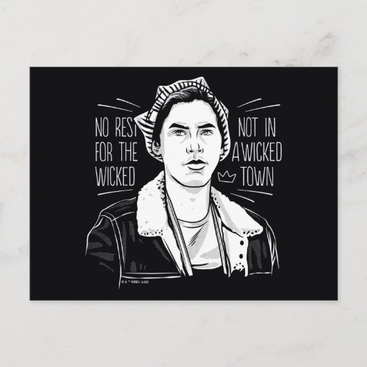 悪人には休みがない ポストカード (正面)