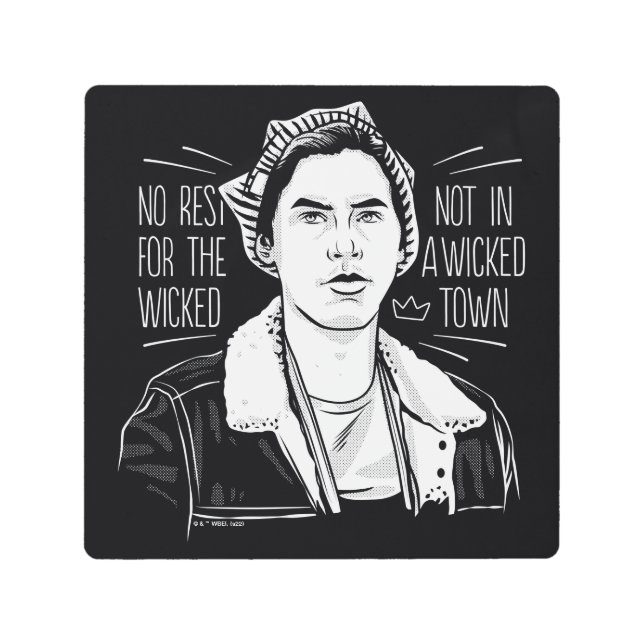 悪人には休みがない メタルプリント (正面)