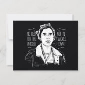 悪人には休息を与えない ノートカード (正面)