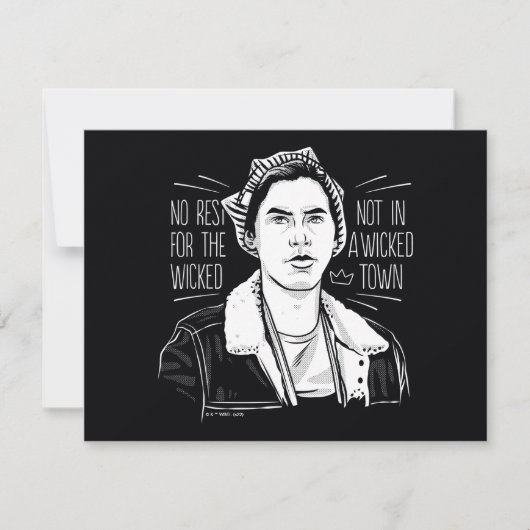 悪人には休息を与えない ノートカード (正面)