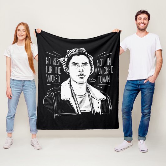 悪人には休息を与えない フリースブランケット (インサイチュ)