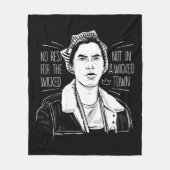 悪人には休息を与えない フリースブランケット (正面)