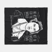 悪人には休息を与えない フリースブランケット (正面(横))