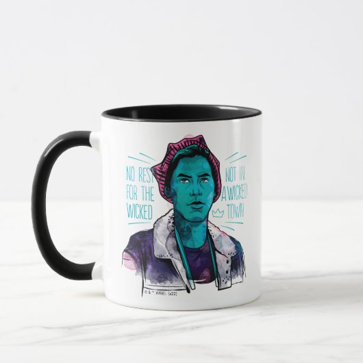悪人には休息を与えない マグカップ (左)