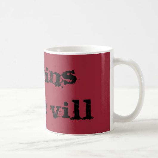 悪人はVillのコーヒー・マグに得ました コーヒーマグカップ (右)