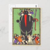 悪人を集めるクランプス ポストカード (正面/裏面)