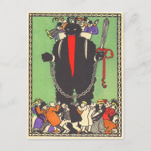 悪人を集めるクランプス ポストカード (正面)