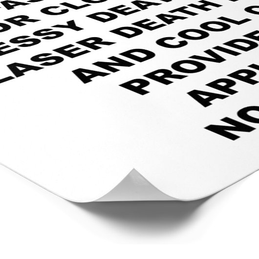 悪党が広告ポスターをおもしろい欲する ポスター (角)