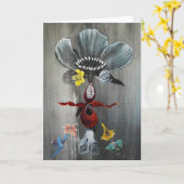 悪党 カード (黄色い花)