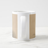 悪動物の中に立っているサーカスのパフォーマー ジャンボコーヒーマグカップ (裏面)