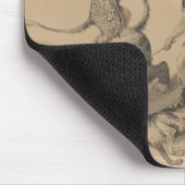 悪動物の中に立っているサーカスのパフォーマー マウスパッド (コーナー)