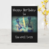 "悪双生児"のへのハッピーバースデー カード (黄色い花)