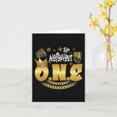 悪名高いオールドスクールヒップホップ面白い1st誕生日 カード (黄色い花)