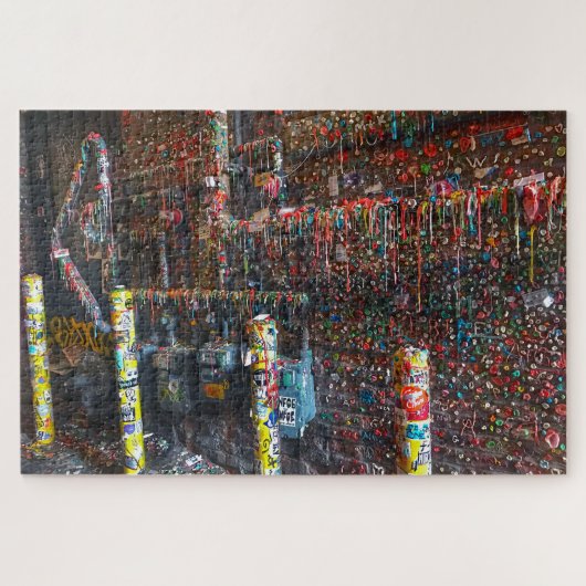 悪名高いシアトルガムの壁の写真 ジグソーパズル (横)