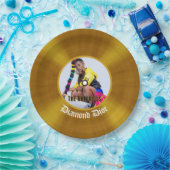 悪名高いヒップホップ誕生日金ゴールドレコード写真 ペーパープレート (パーティー)