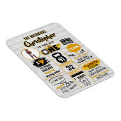 悪名高いワンヒップホップマイルストーンの最初の誕生日の写真 マグネット (右側)