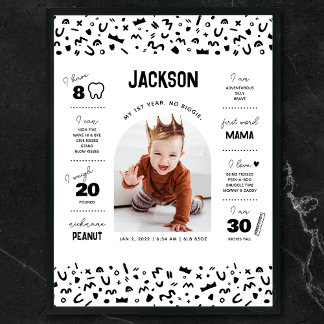 悪名高いワンベビーマイルストーン ポスター