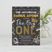 悪名高いワン誕生日招待状90sヒップホップ 招待状 (スタンド正面)