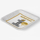 悪名高いワン|レトロ90のヒップホップ1st Birthday Pa ペーパープレート (傾斜あり)