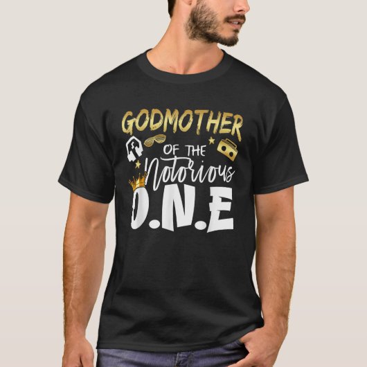 悪名高い一つの古い学校第一ヒップホップの母 Tシャツ (正面)